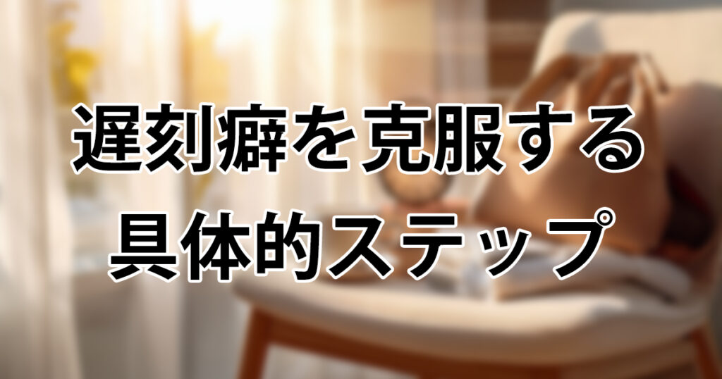 遅刻癖が治らない人必見！今日から実践できる8つの改善ステップ｜原因と対策を徹底解説