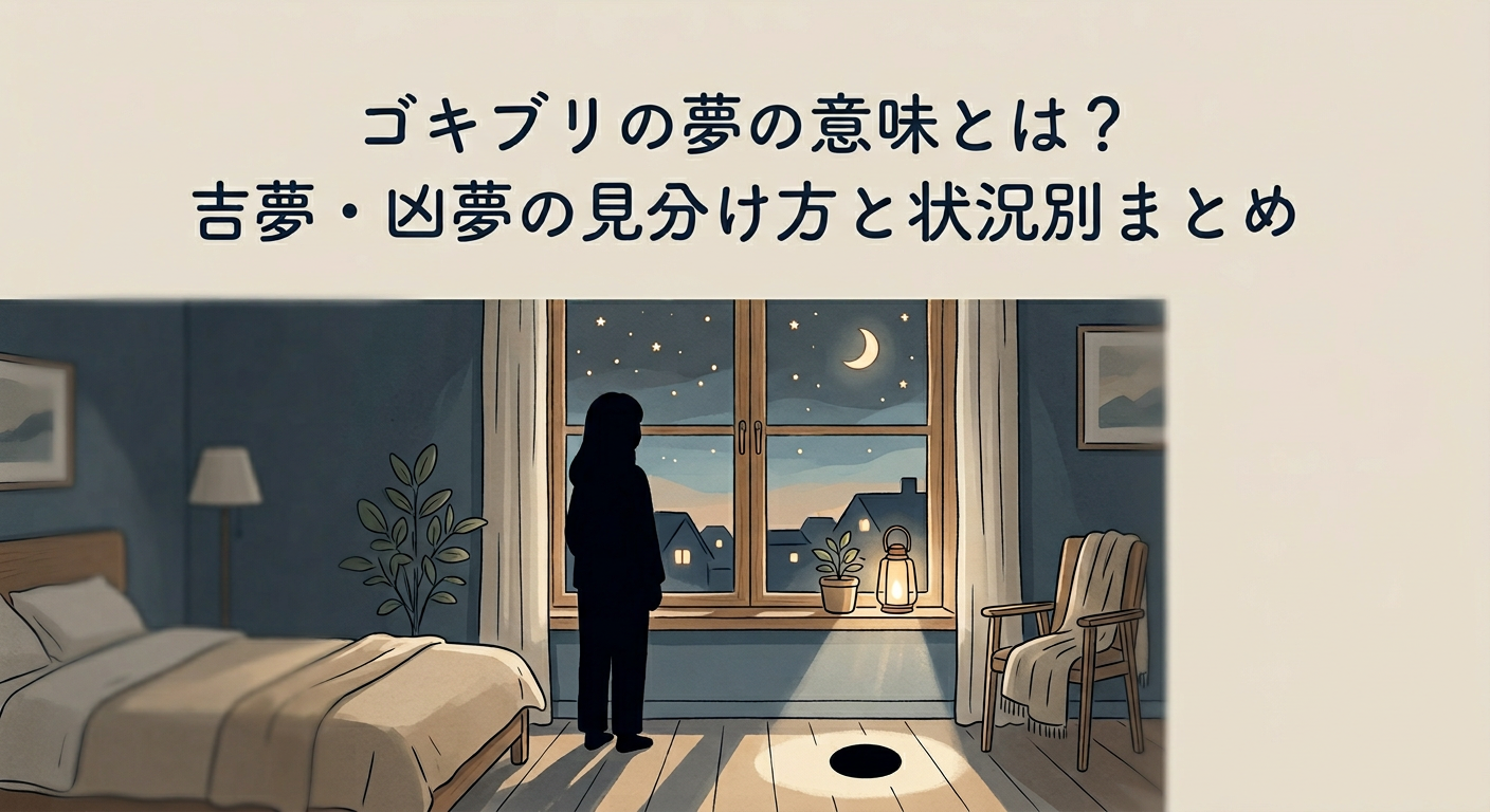 ゴキブリの夢の意味とは？吉夢・凶夢の見分け方と状況別まとめ