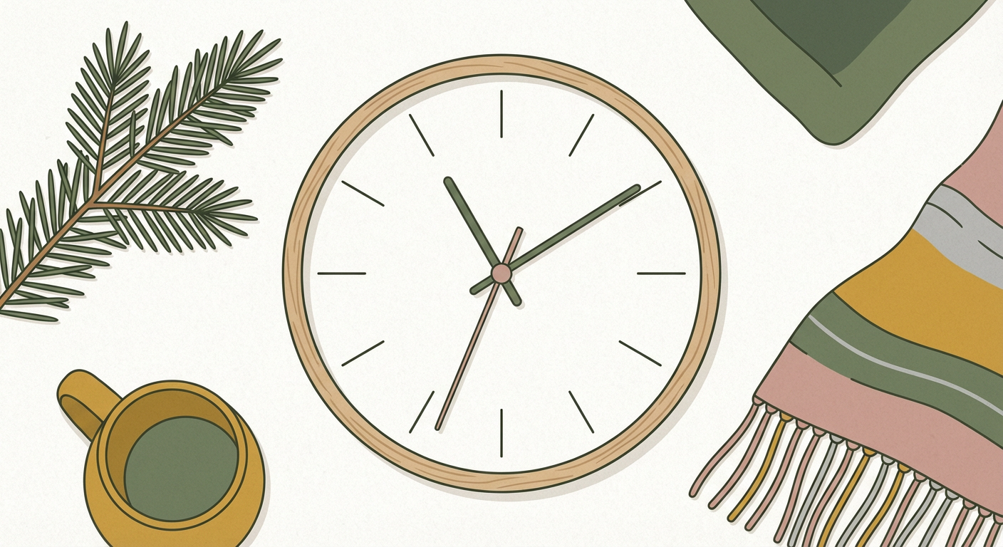 時計が11:11を表示しているイメージ