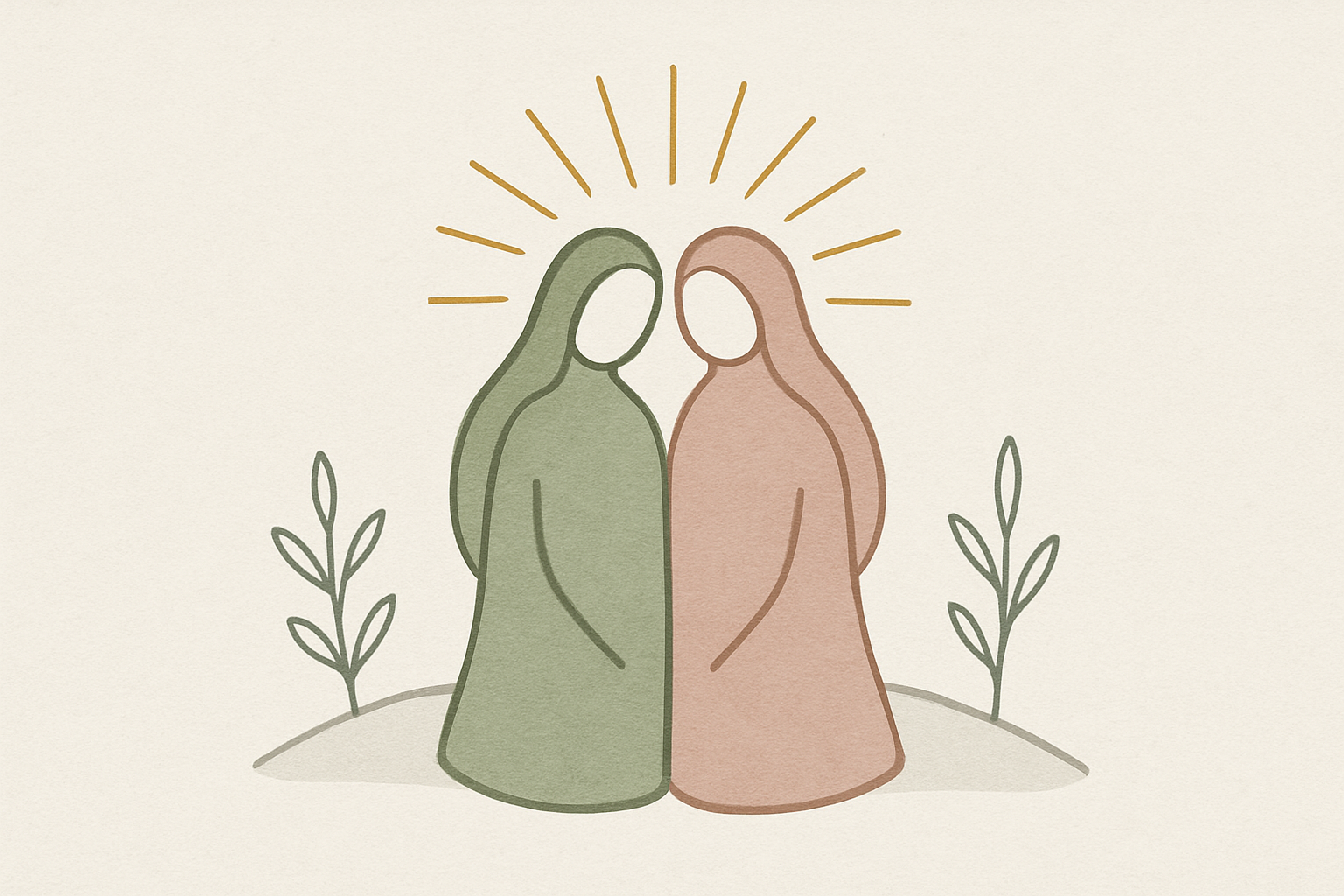 二つの光が寄り添うツインレイのイメージ