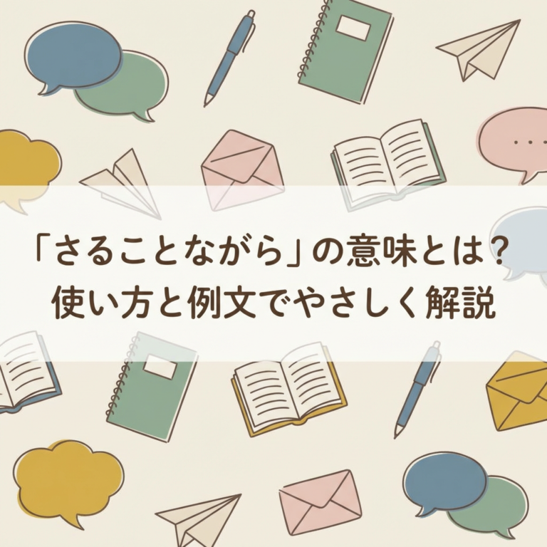 「さることながら」の意味とは？使い方と例文でやさしく解説 | くらしの発見ブログ