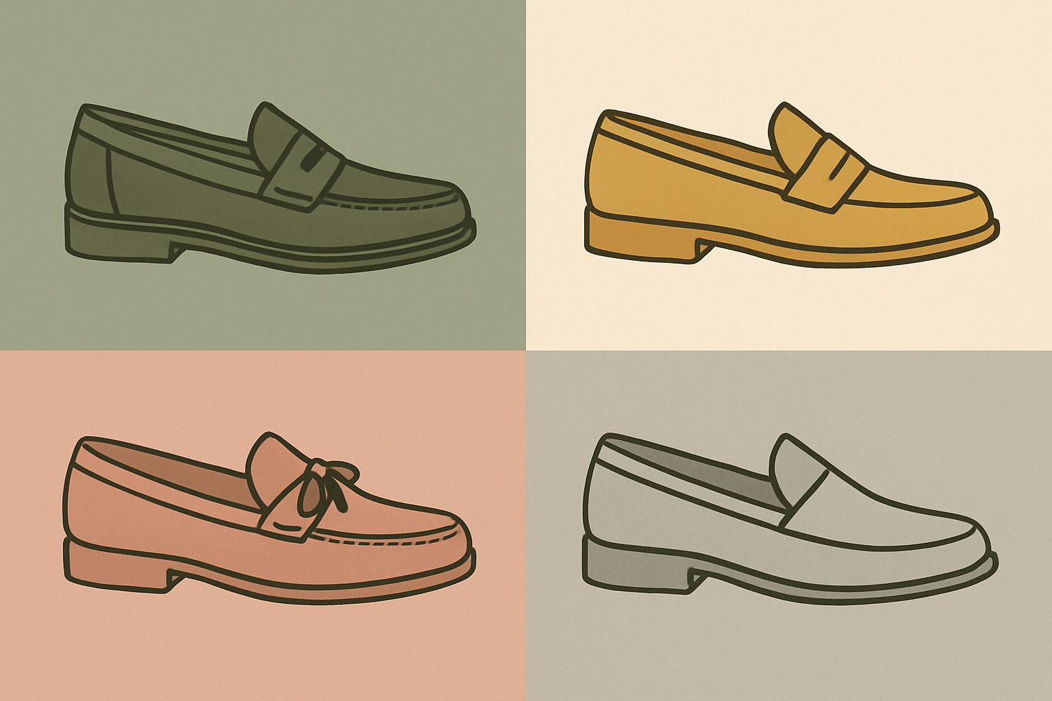 代表的なローファーブランドのイメージ比較