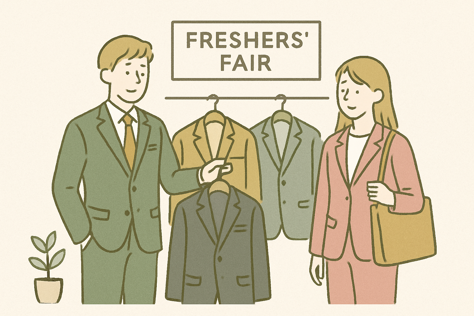 スーツ量販店のフレッシャーズフェアのイメージ