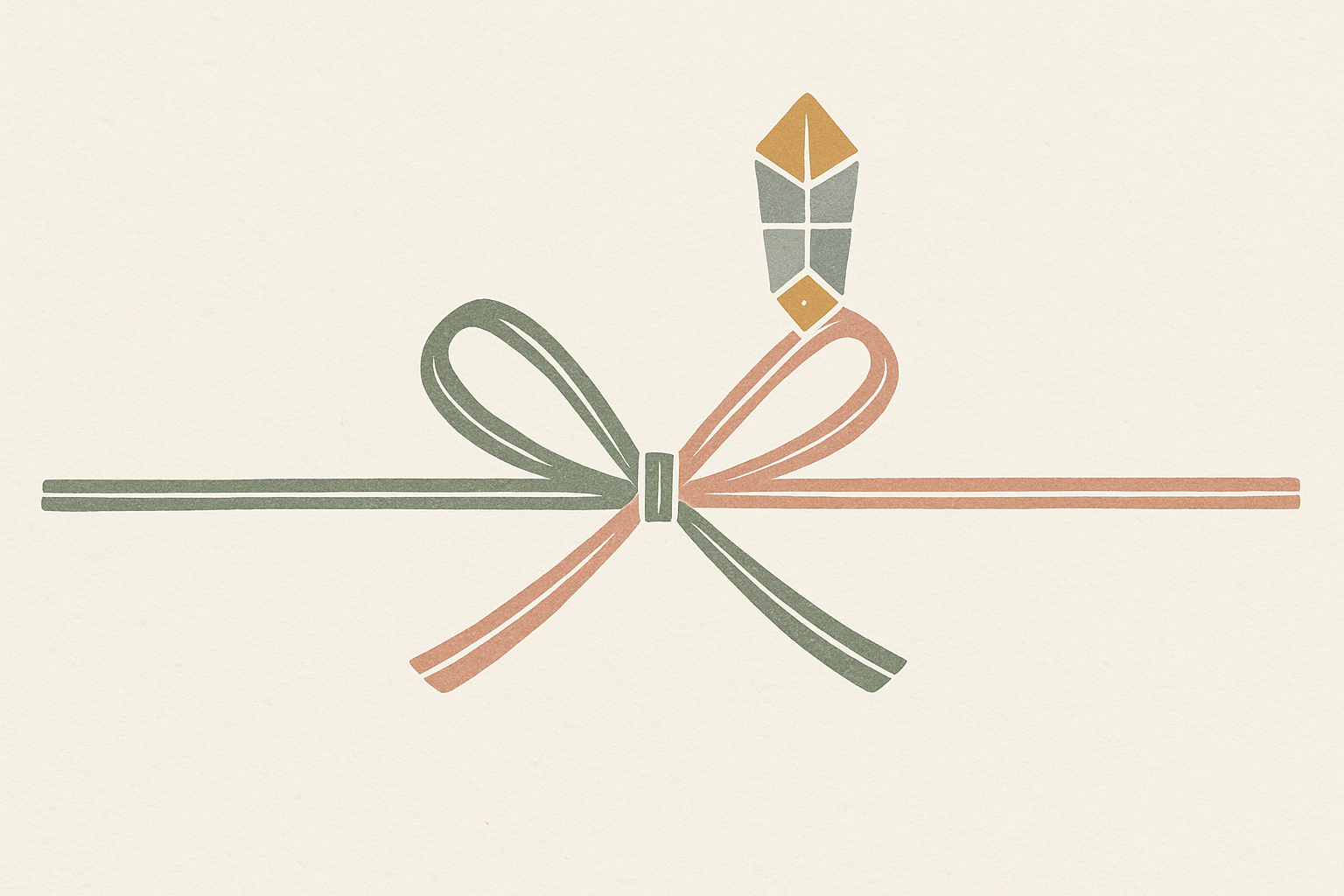 のし紙の書き方イメージ(蝶結び・表書き例)