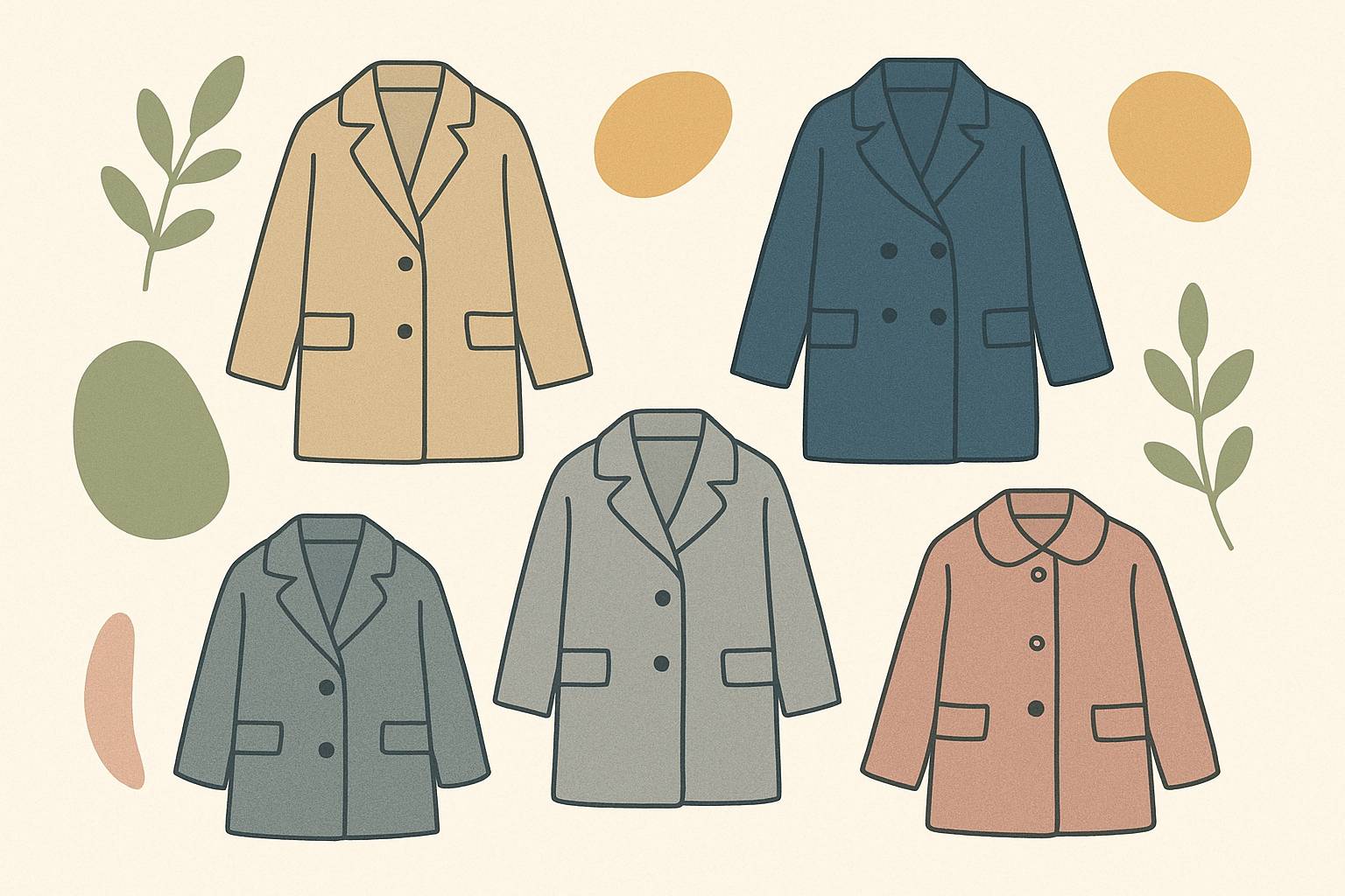 入学式コートの人気カラー比較イメージ