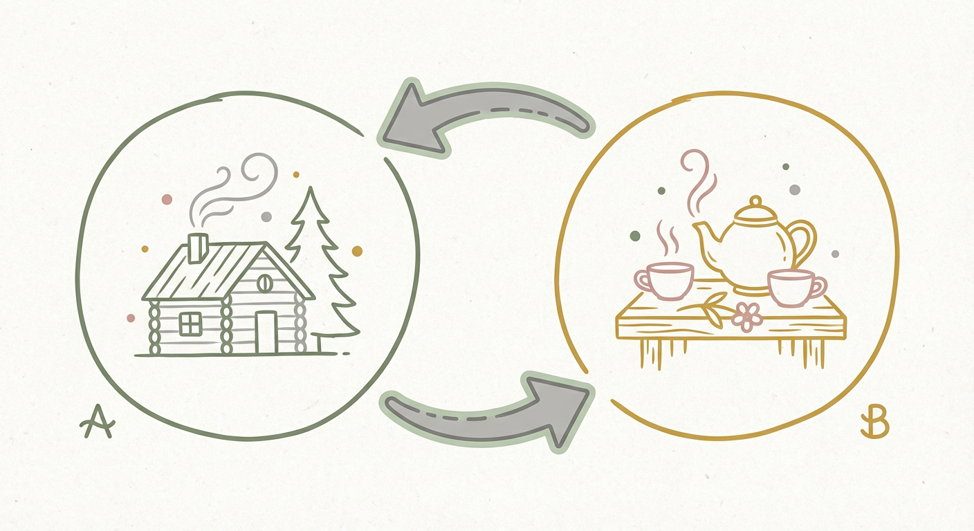 「AもさることながらB」の構文を図解したイラスト