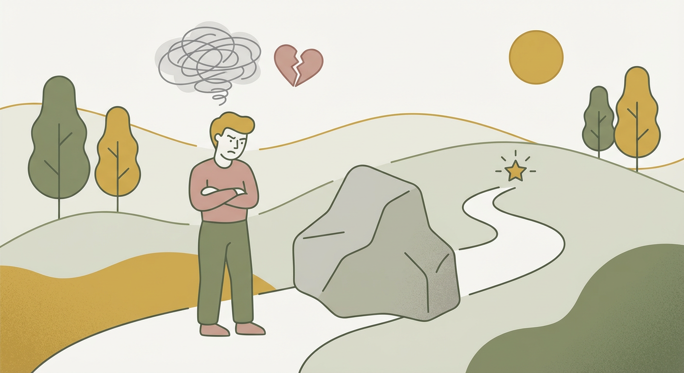 欲求不満の心理学的な仕組みを示すイメージ