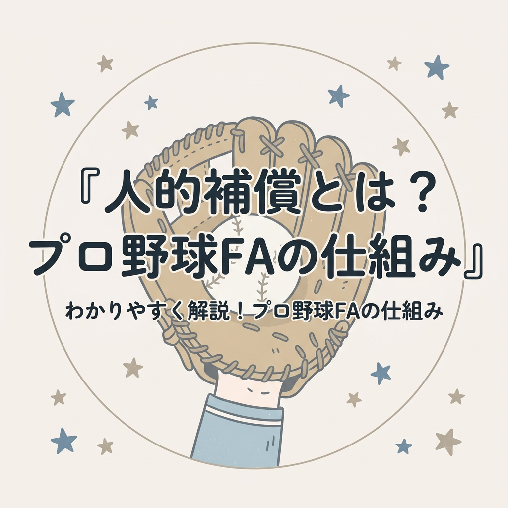 人的補償とは？プロ野球FAの仕組みをわかりやすく解説