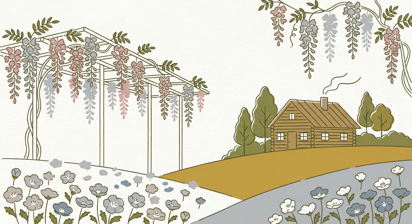 藤棚やネモフィラ畑など5月の花の景色