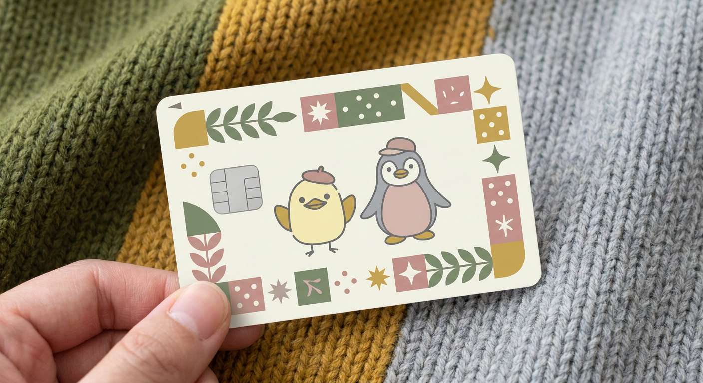 ぴよりんとTOICAキャラがデザインされた限定ICカードのイメージ