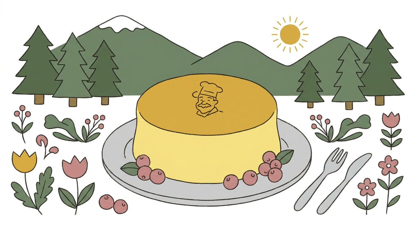 りくろーおじさんのチーズケーキ(黄色いスフレチーズケーキ)のイメージ